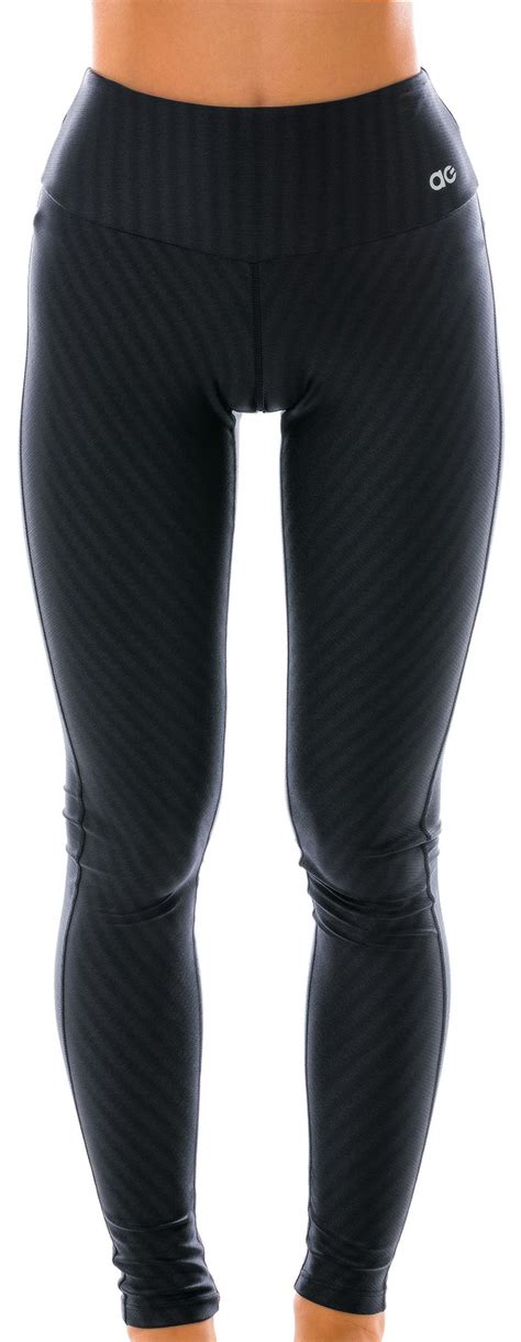 Black Fitness Leggings With Tonal Iridescent Print Legging Ikat Termo Alto Giro