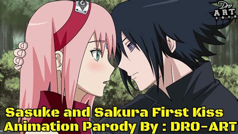 sasusaku fan animation sasuke and sakura first kiss made by dro art youtube