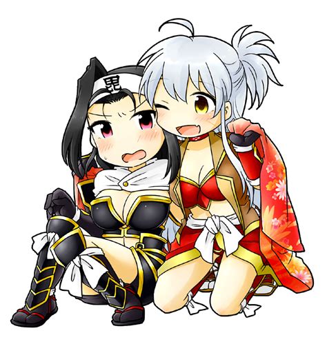 However the male figurines are swapped for. Armored warlords cuddle up under kimono. [Battle Girls ...