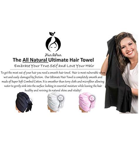 Hair Repear Ultimate Hair Towel For Long Hair Anti Frizz Premium