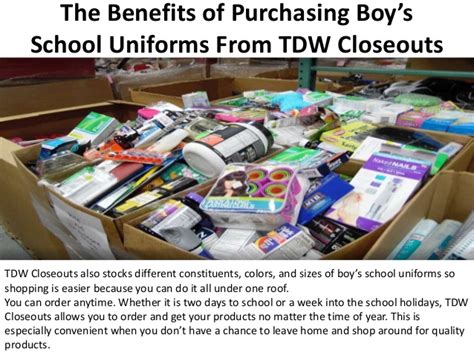The Benefits Of Purchasing Boys School Uniforms From Tdw Closeouts