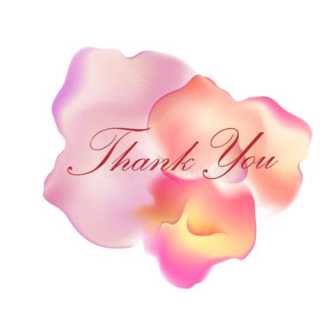 Watercolor Abstract Flower Thank You Festiv Card Stock Vector