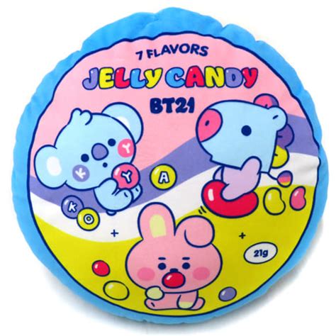 Koya And Mang And Cooky Cushion Baby Jelly Candy Bt21 Mo Leafa ンタジー