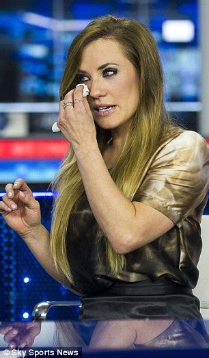 Georgie Thompson Bids Farewell To Sky Sports Daily Mail Online
