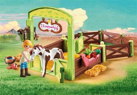 It is the buyers responsibility to know his local laws. PLAYMOBIL Abigail & Boomerang met paardenbox (9480). Nu € ...