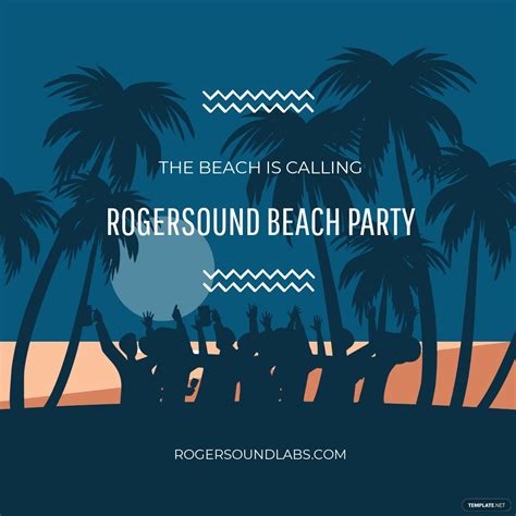 Free Beach Party Instagram Post Templates And Examples Edit Online