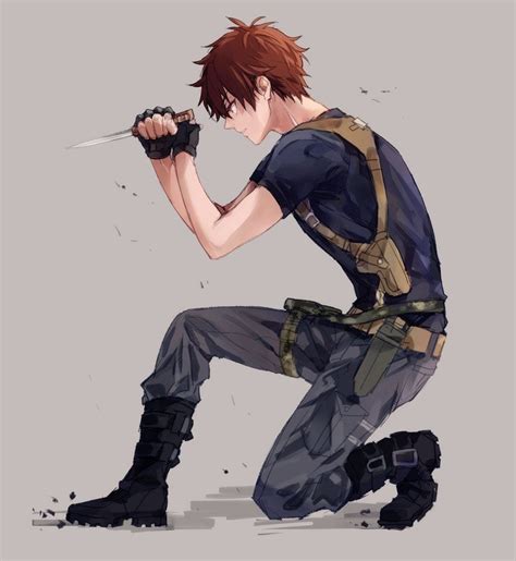 Handsome Anime Boy With Gun Anime Wallpaper Hd