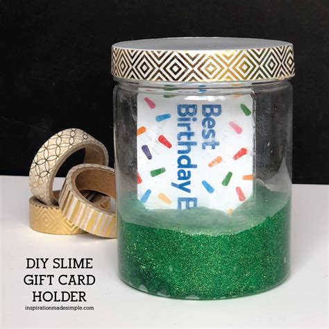 Diy Slime T Card Holder Inspiration Made Simple T Card Holder