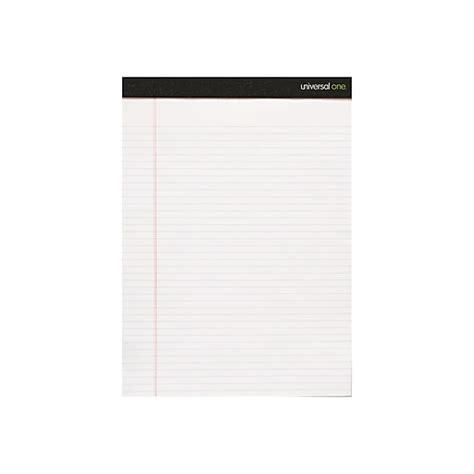 Universal One Premium Notepads 5 X 8 Wide White 50 Sheetspad 6