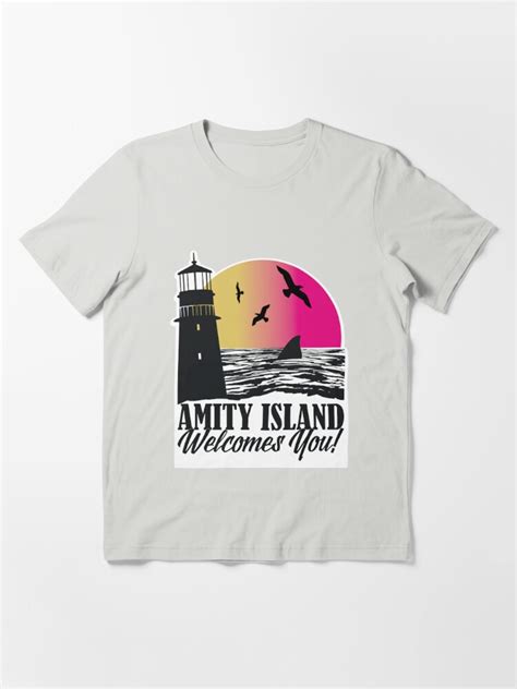 Welcome To Amity Island T Shirt By Retro Typo Redbubble