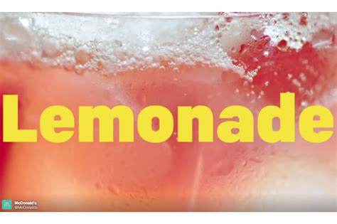 sophie s “lemonade” soundtracks a mcdonald s ad for lemonade idolator