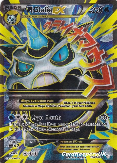 Click on the option to print. Pokemon Card Mega Glalie Ex 156 162 Full Art - Xy ...