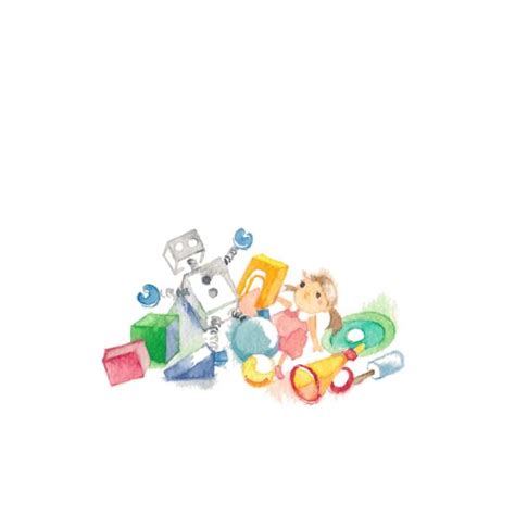 Messy Toys White Background Illustrations Royalty Free Vector Graphics