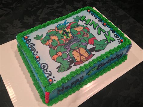 Comfortable Sensational Teenage Mutant Ninja Turtles Birthday Cake