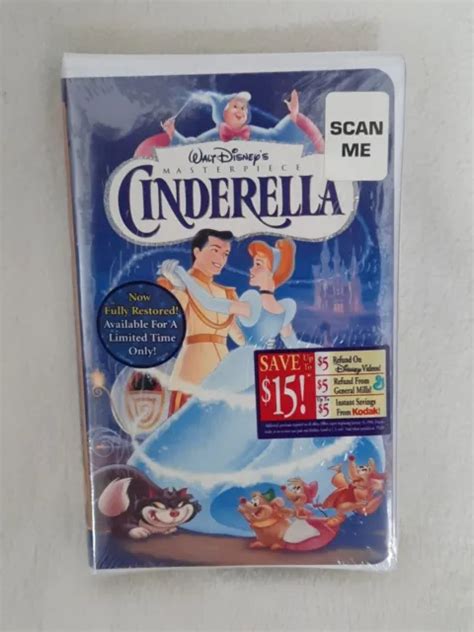 WALT DISNEY MASTERPIECE Collection Cinderella VHS New Sealed In