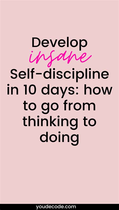 Cultivate Self Discipline And Achieve Your Goals