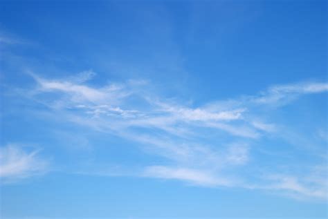 Fantastic Soft White Clouds Against Blue Sky Carolina
