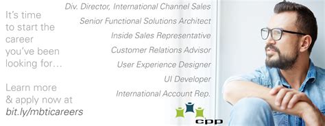 Come work for the Myers-Briggs company, CPP! www.cpp.com/careers #MBTI