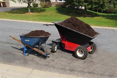 Motorized Wheelbarrow For Landscaping Demolition And Cement Work