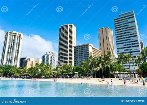 Beautiful View Of Honolulu Hawaii Editorial Image Image Of Paradise