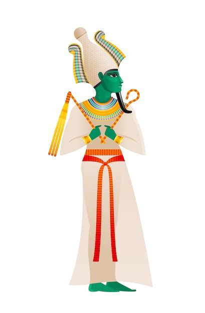 Premium Vector Ancient Egyptian God Osiris Deity Lord Of Dead And
