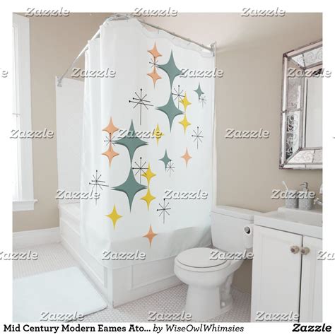 Choose from a number of great designs or create your own! Mid Century Modern Eames Atomic Starbursts Diamond Shower ...