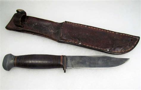 Vintage Rh Pal 35 Usn Mark 1 Hunting Knife W Sheath