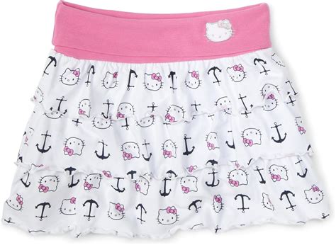 Hello Kitty Big Girls Anchor Print Tier Skirt Cover Up
