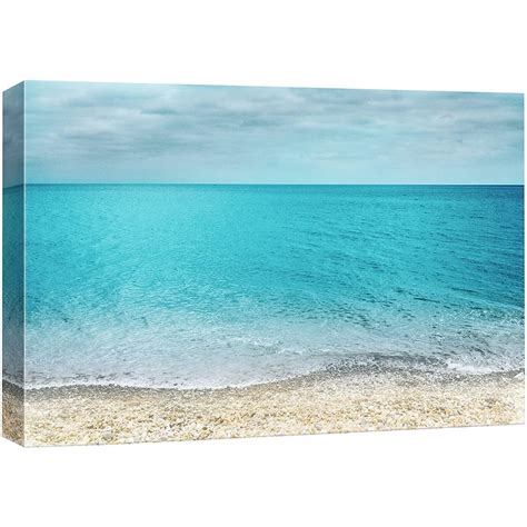 Wall26 Canvas Print Wall Art Tranquil Blue Ocean View From The Beach