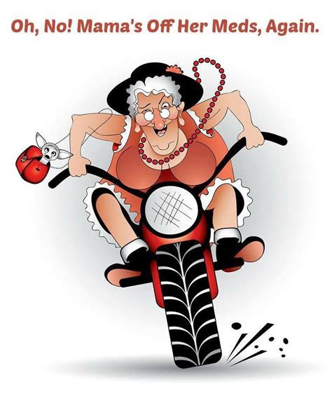 Mad Granny On Bike Stock Vector Royalty Free 89888923 Shutterstock