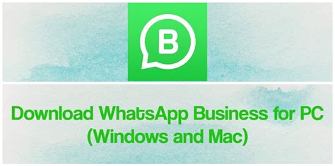 Whatsapp Business App For Pc Download For Windows 1087 And Mac