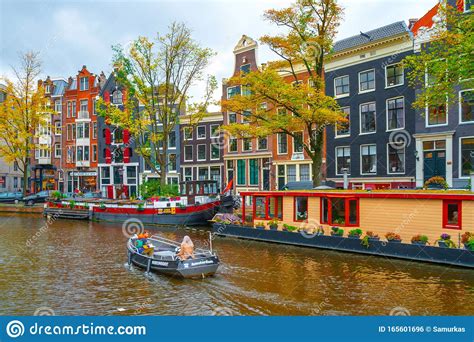 Amsterdam Nederland 15 10 2019 Het Cityscape Van Amsterdam In De