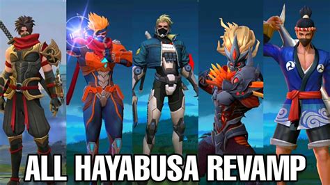 All Skin Hayabusa Revamp New Entrance And Hd Model Unfinished Youtube