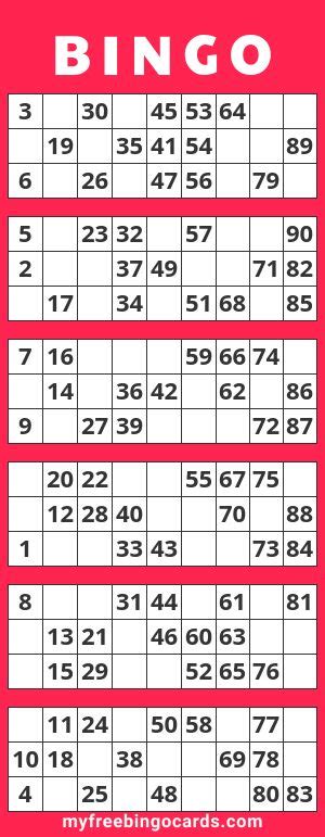 Virtual 1 90 Number Bingo In 2020 Free Printable Bingo Cards Bingo