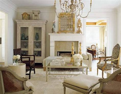 Retro Small Country French Living Room Decorating Ideas Using Antique