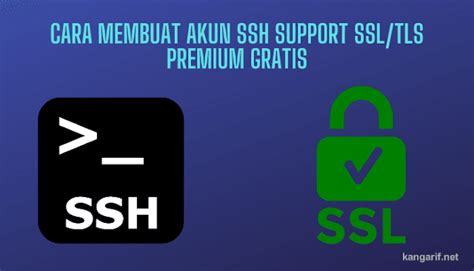 Jadi pada video ini saya membagikan cara memasukan ssh ke kpn tunnel. Cara Membuat Akun SSH Support SSL/TLS Premium Gratis ...
