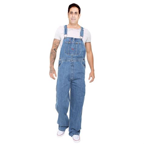 Mens Denim Dungarees Jeans Bib And Brace Overall Pro Heavy Duty
