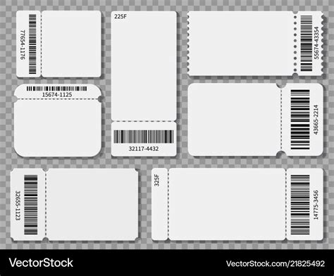 Blank Admission Ticket Template