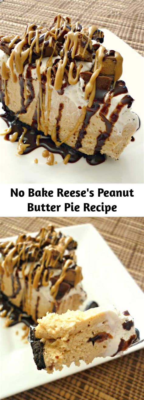Now you have to freeze the pie. No Bake Reese's Peanut Butter Pie Recipe - Mom Secret Ingrediets
