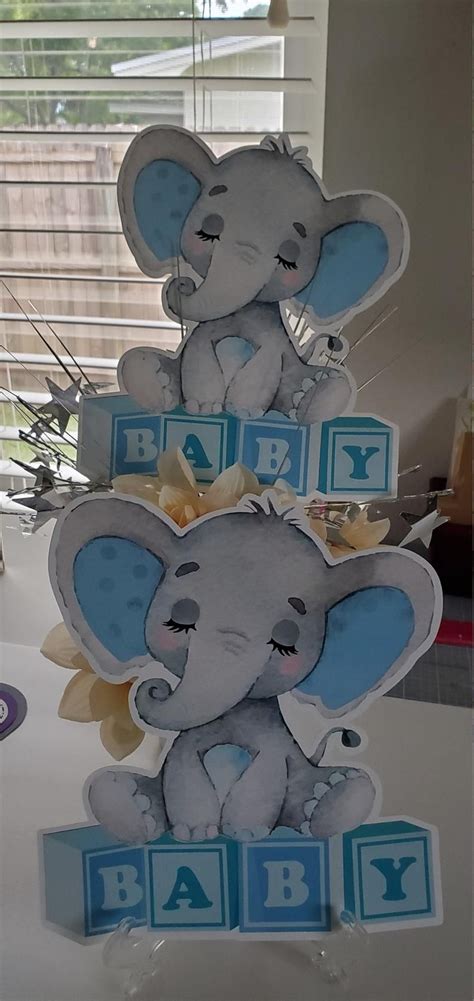 Boy Elephant Elephant Baby Shower Elephant Baby Shower Decoration