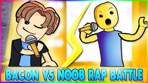 Bacon Vs Noob Roblox Rap Battle Animated Youtube
