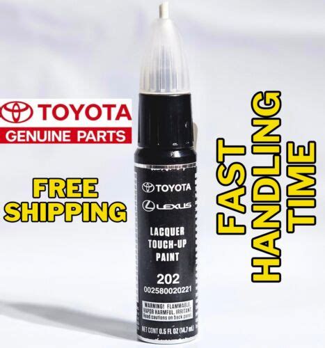 Genuine Toyota Lexus Black Onyx Touch Up Paint Pen Code 202 Oem 00258