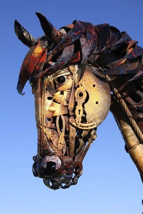 Incredible Artist Turns Scrap Metal Into Life Size Sculptures Metal Art
