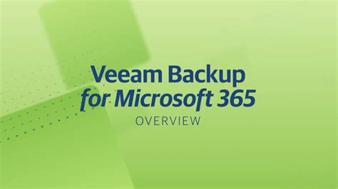 Backup Office 365 Data With Veeam Backup For Microsoft 365