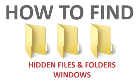 How To Find Hidden Files On Windows 10 8 7 Vista Pandt It Brother