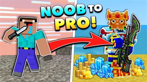 How To Go From Noob To Pro In Pixel Gun 3d No Hack Youtube