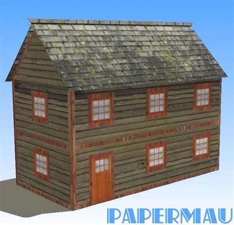 Papermau A Simple House Paper Model For Rpg Wargames And Dioramasby