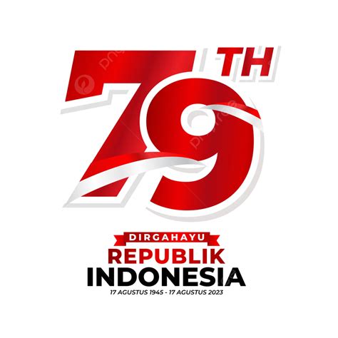 Official Logo Of Hut Ri Year With Text Indonesian Independence