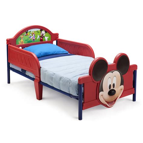 The minnie mouse bed features an elegant minnie mouse design making every night's sleep a beautiful dream. Delta Children Disney Mickey Mouse 3D Convertible Toddler ...