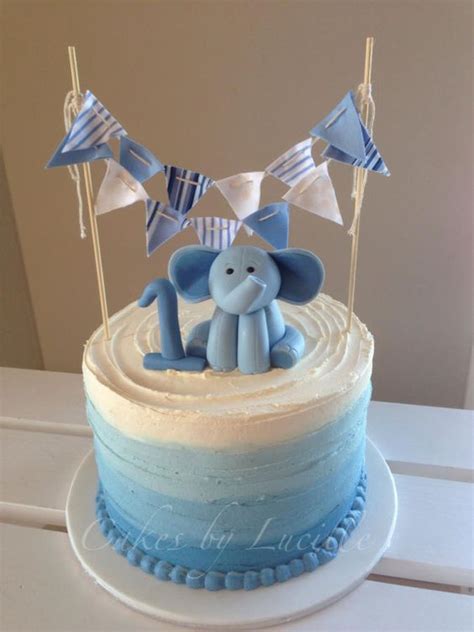 Cakes are one of the sweetest part of the birthday celebration. Image result for 1 year old birthday boy blue ombre cake | Baby birthday cakes, Baby boy ...